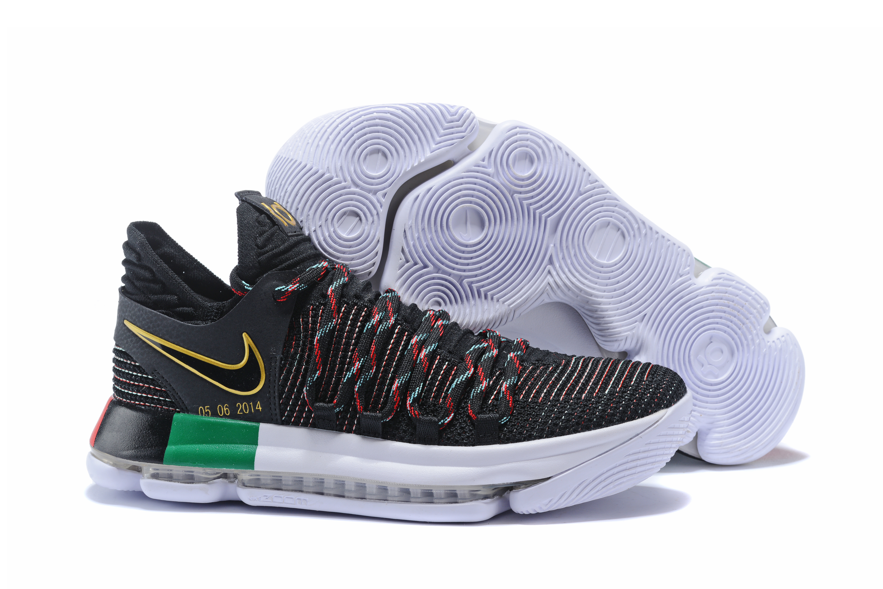 New Nike KD 10 Black Colorful